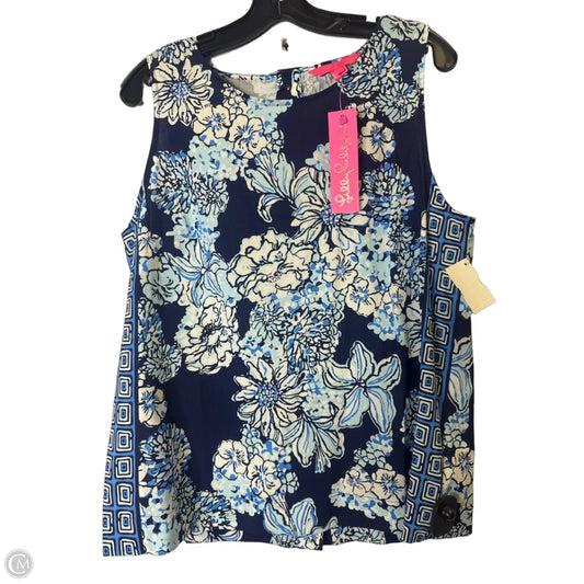 Top Sleeveless By Lilly Pulitzer In Navy, Size: L