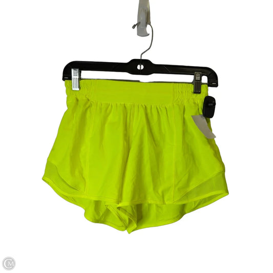 Athletic Shorts By Lululemon In Yellow, Size: 6