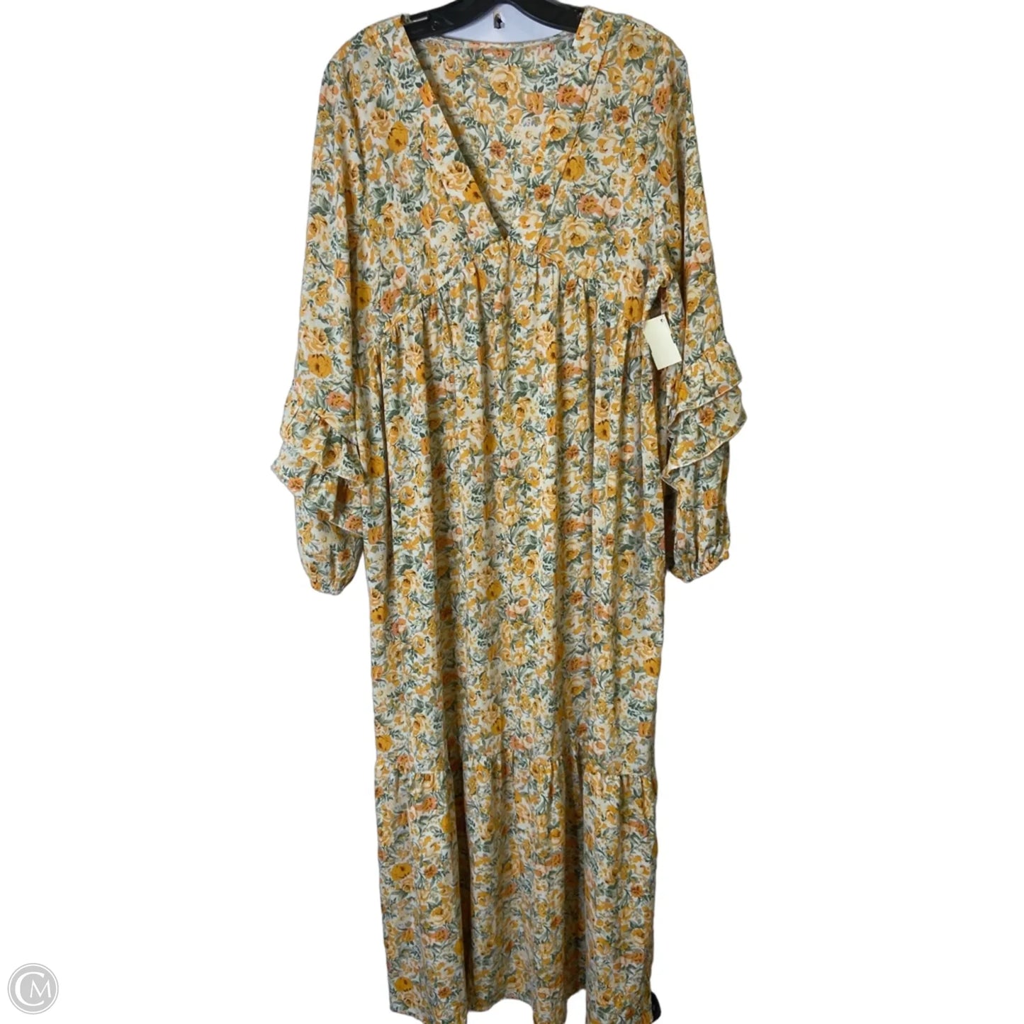 Dress Casual Maxi By Shein In Floral Print, Size: L