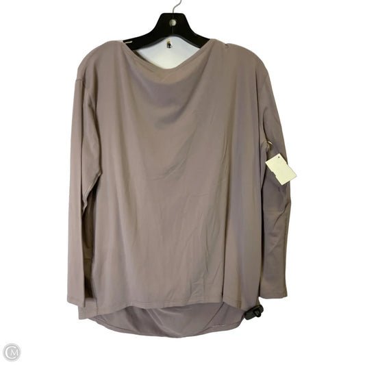 Athletic Top Long Sleeve Crewneck By Lululemon In Purple, Size: L