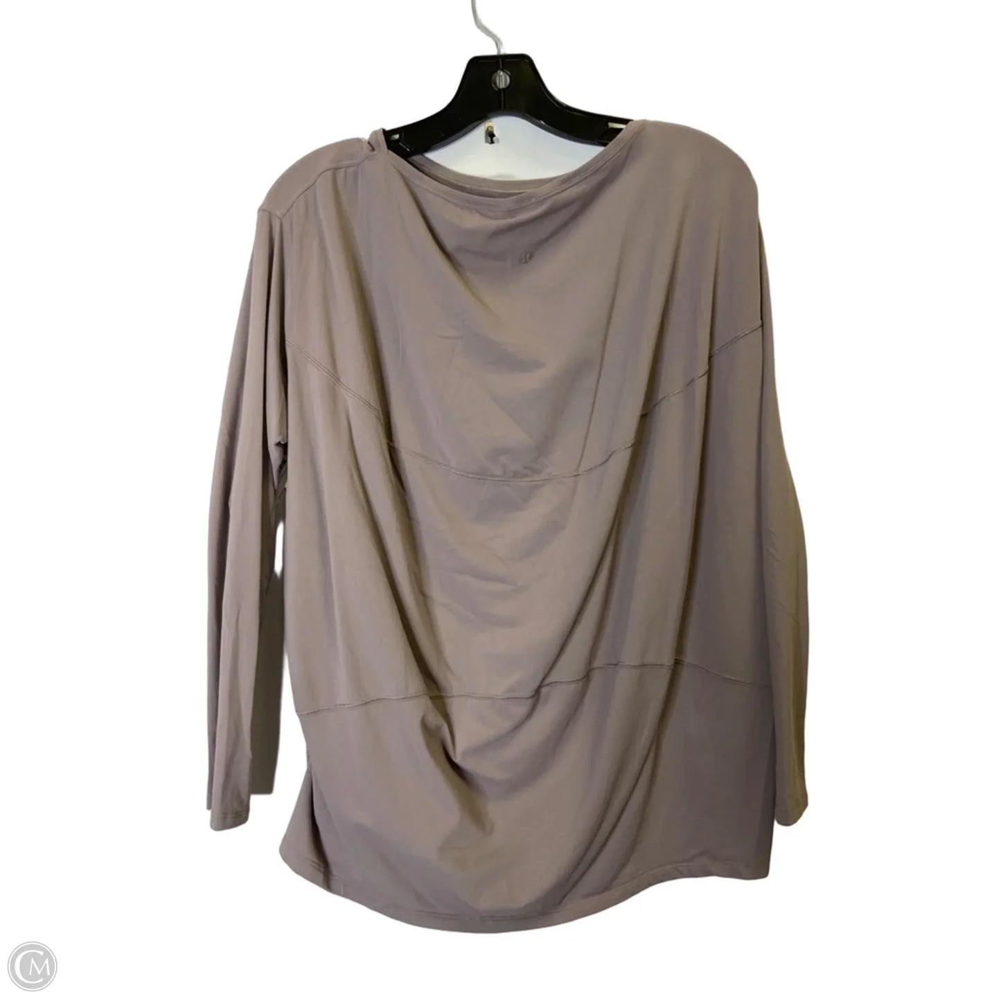 Athletic Top Long Sleeve Crewneck By Lululemon In Purple, Size: L