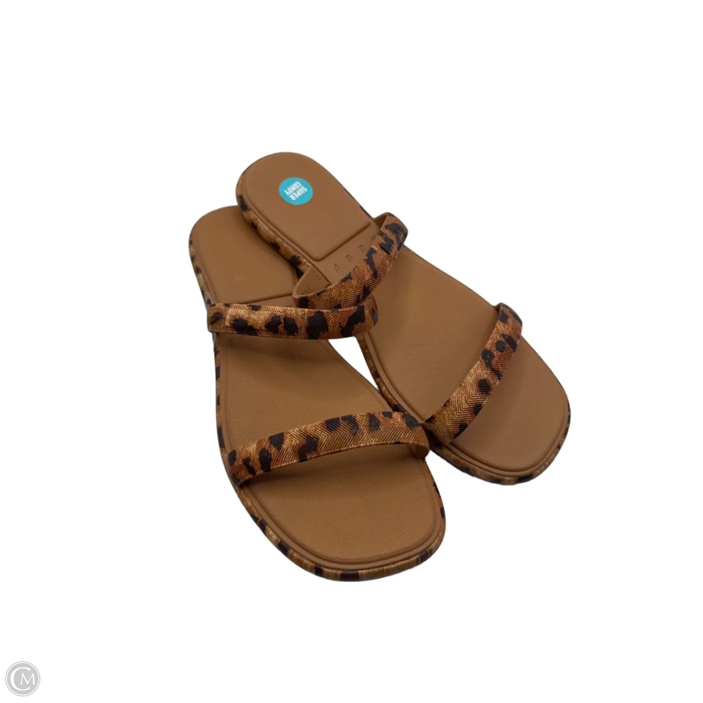 Sandals Flip Flops By Reef In Animal Print, Size: 9