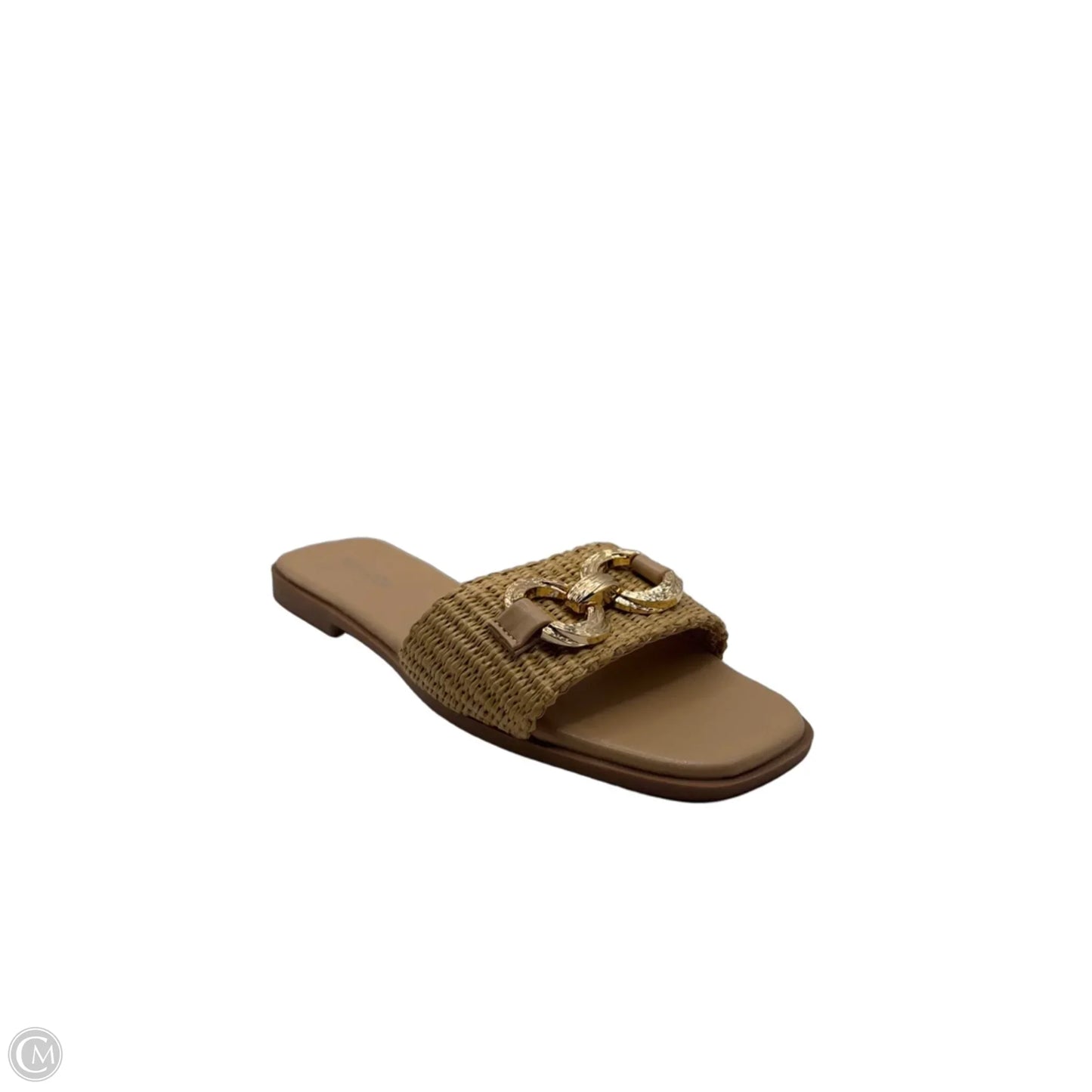 Sandals Flats By Top Moda In Cream, Size: 7.5