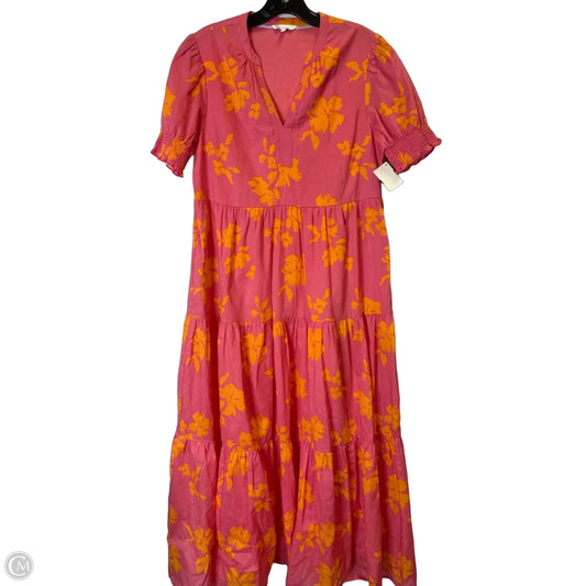 Dress Casual Maxi By Simply Southern In Orange & Pink, Size: S