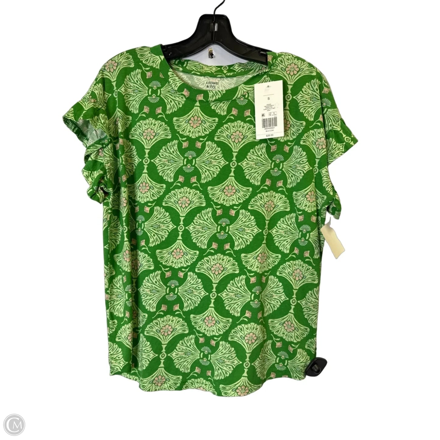 Top Short Sleeve By Crown And Ivy In Green, Size: S