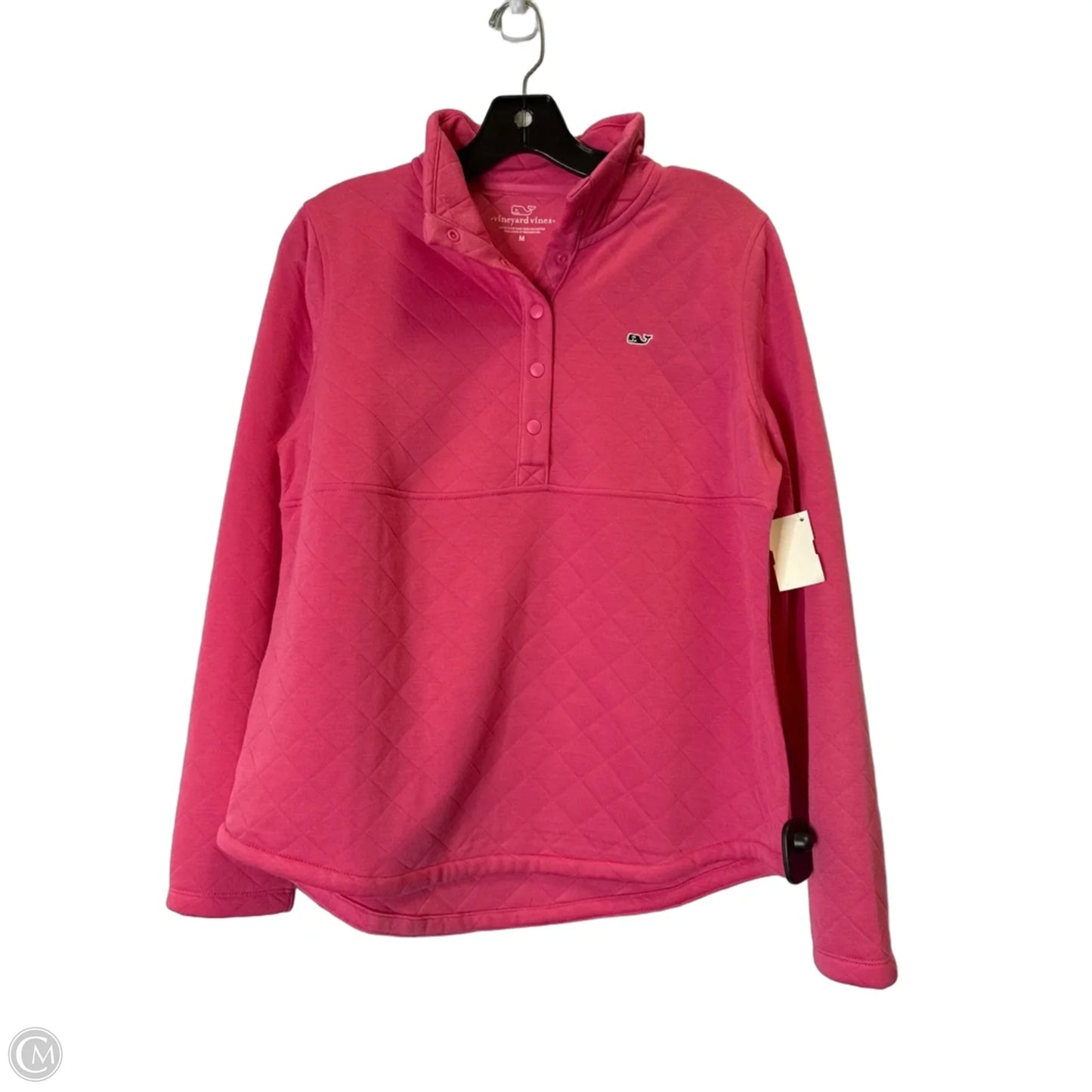 Sweatshirt Collar By Vineyard Vines In Pink, Size: M