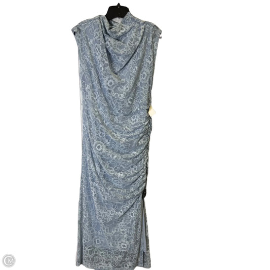 Dress Party Long By Anthropologie In Blue, Size: Xl