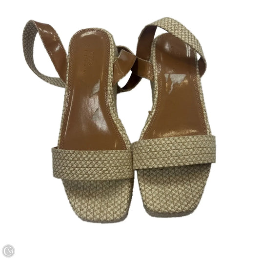 Sandals Heels Platform By Asos In Cream, Size: 7