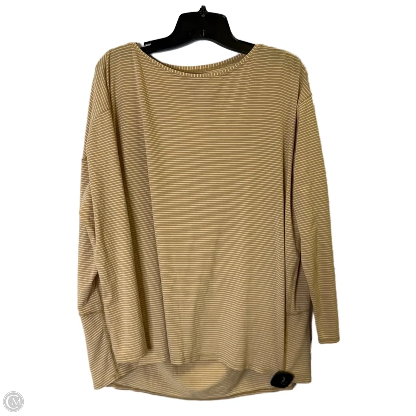 Athletic Top Long Sleeve Crewneck By Lululemon In Cream, Size: L