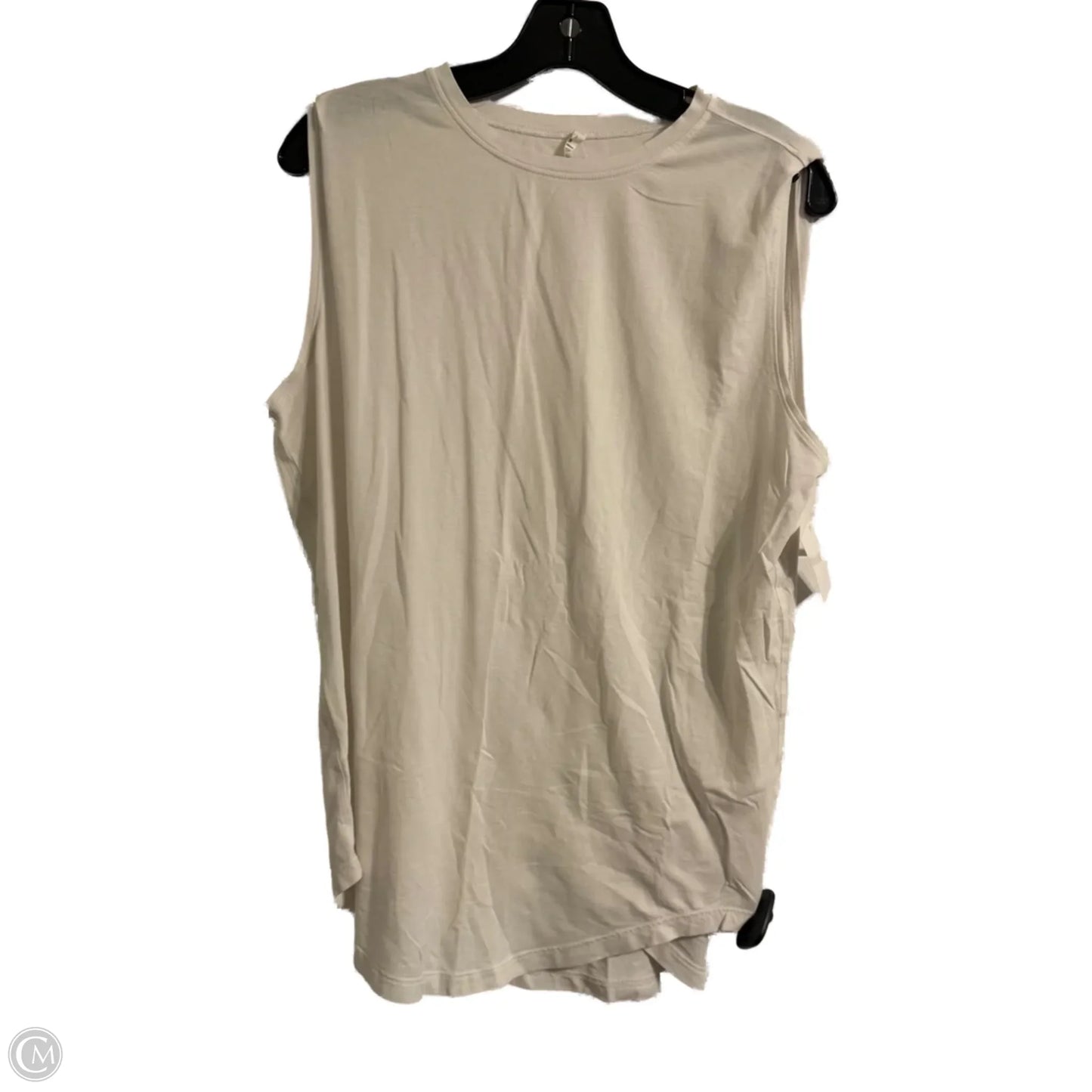 Athletic Tank Top By Lululemon In White, Size: 10