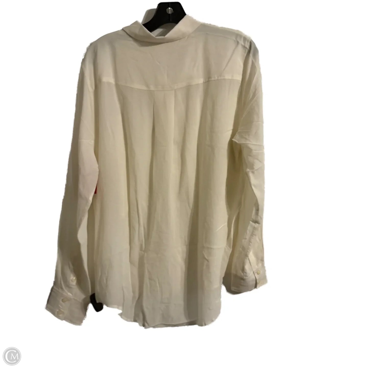 Top Long Sleeve By Spanx In Cream, Size: L