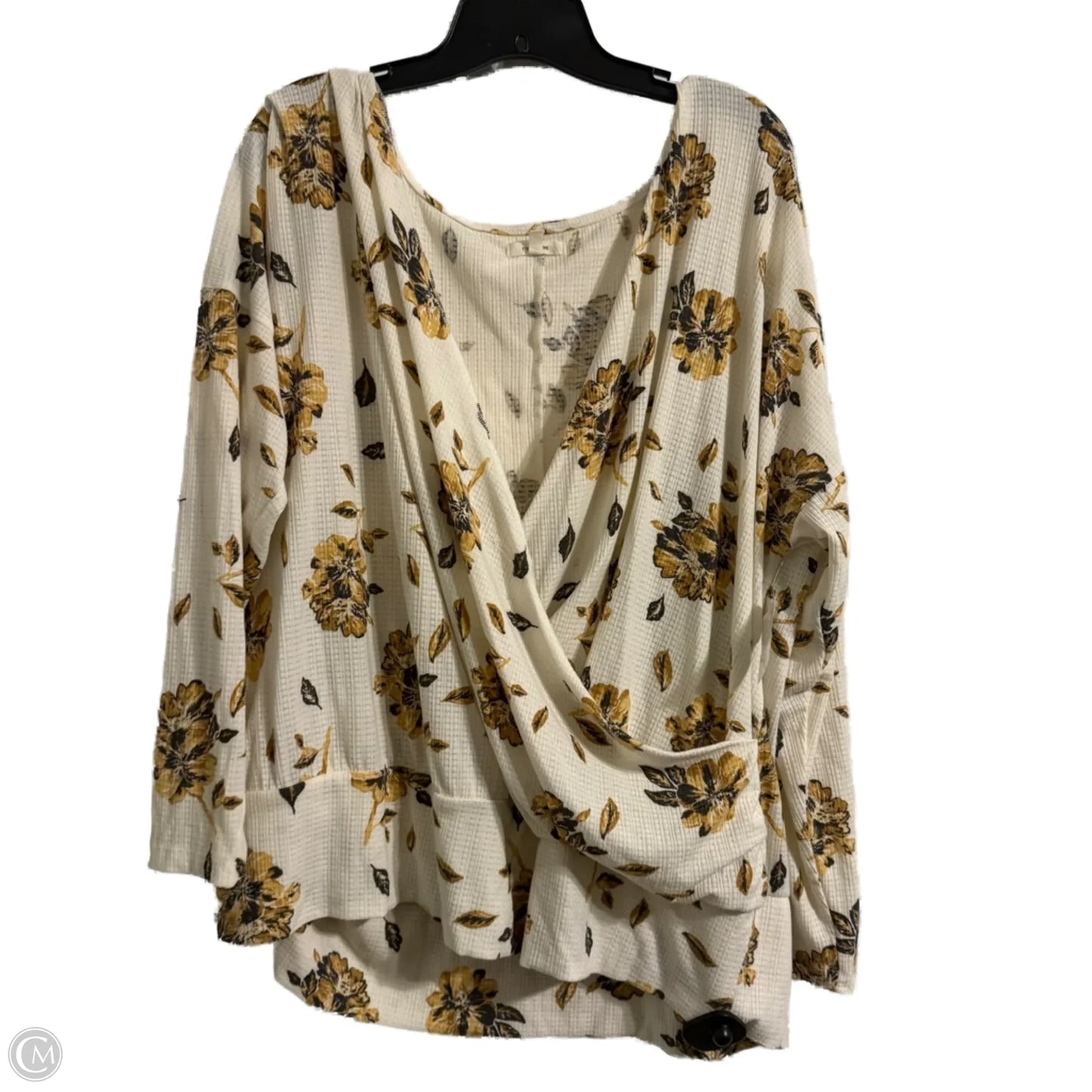 Top Long Sleeve By Maurices In Cream, Size: 2x