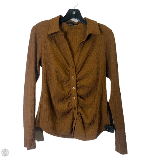 Top Long Sleeve By Sanctuary In Brown, Size: S