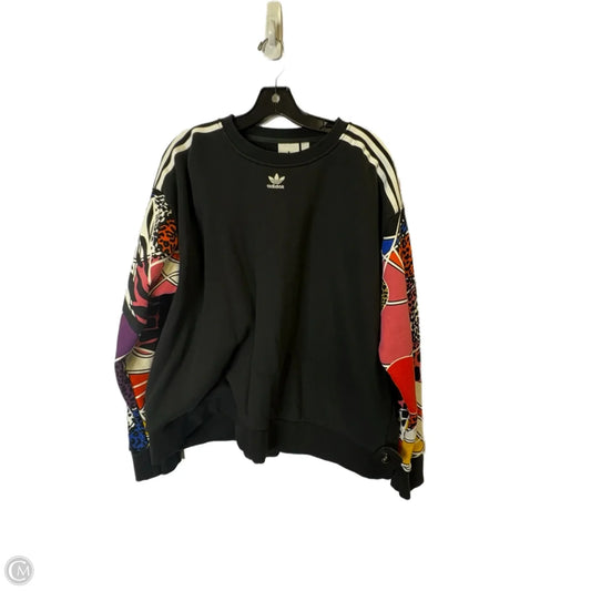 Athletic Sweatshirt Crewneck By Adidas In Black, Size: 2x
