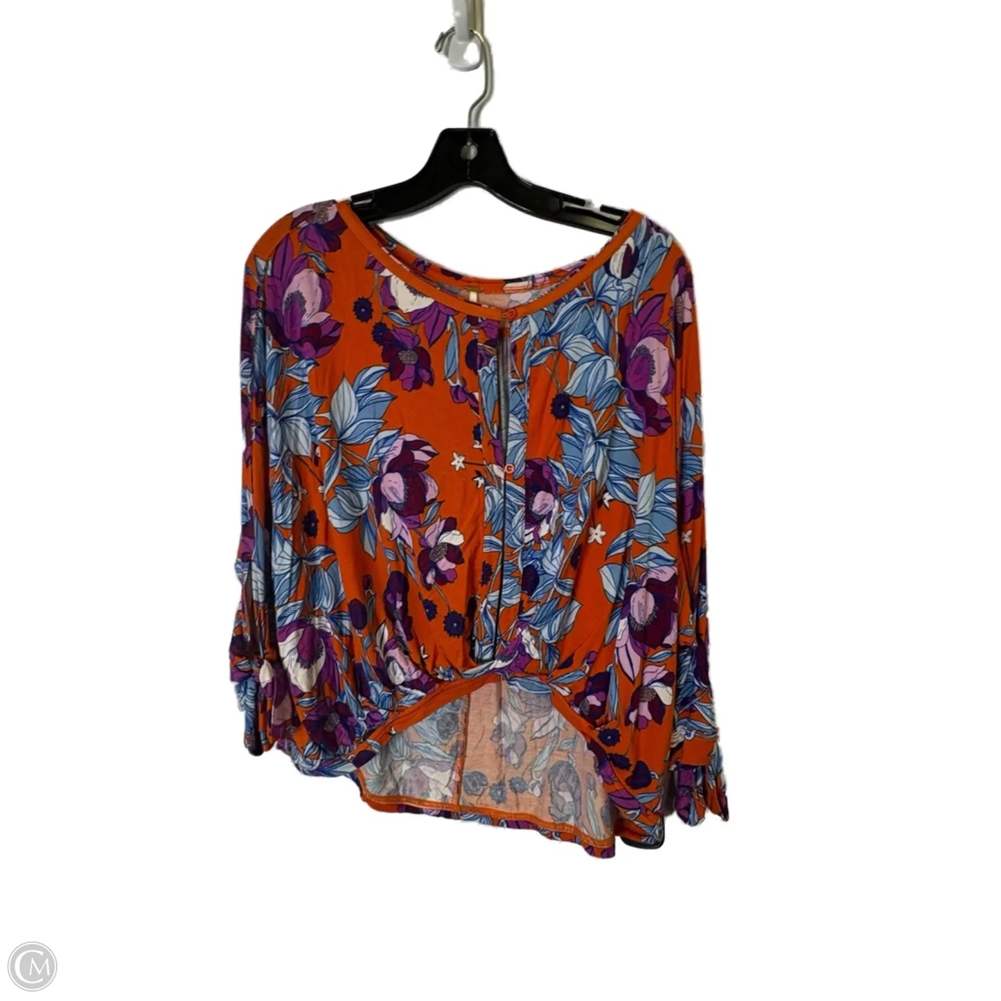 Top Short Sleeve By Free People In Orange, Size: Xs