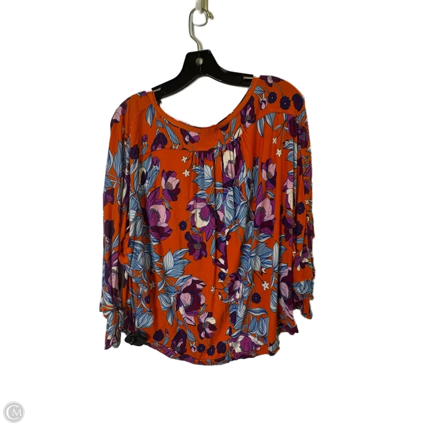 Top Short Sleeve By Free People In Orange, Size: Xs