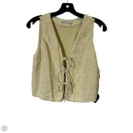 Vest Other By Abercrombie And Fitch In Cream, Size: S