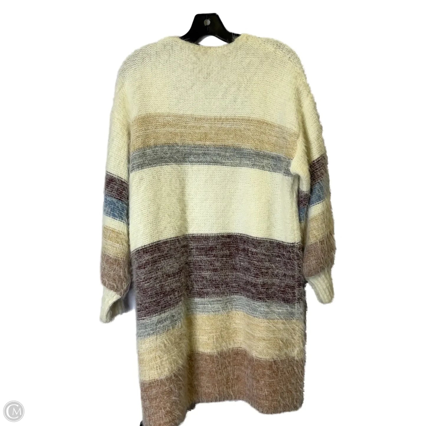 Sweater Cardigan By Clothes Mentor In Multi-colored, Size: M