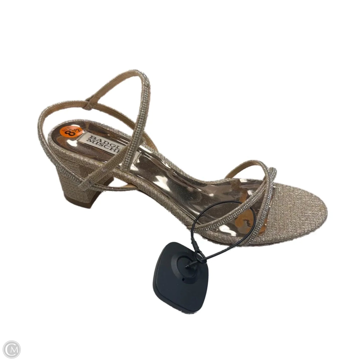 Shoes Heels Block By Badgley Mischka In Rose Gold, Size: 8.5
