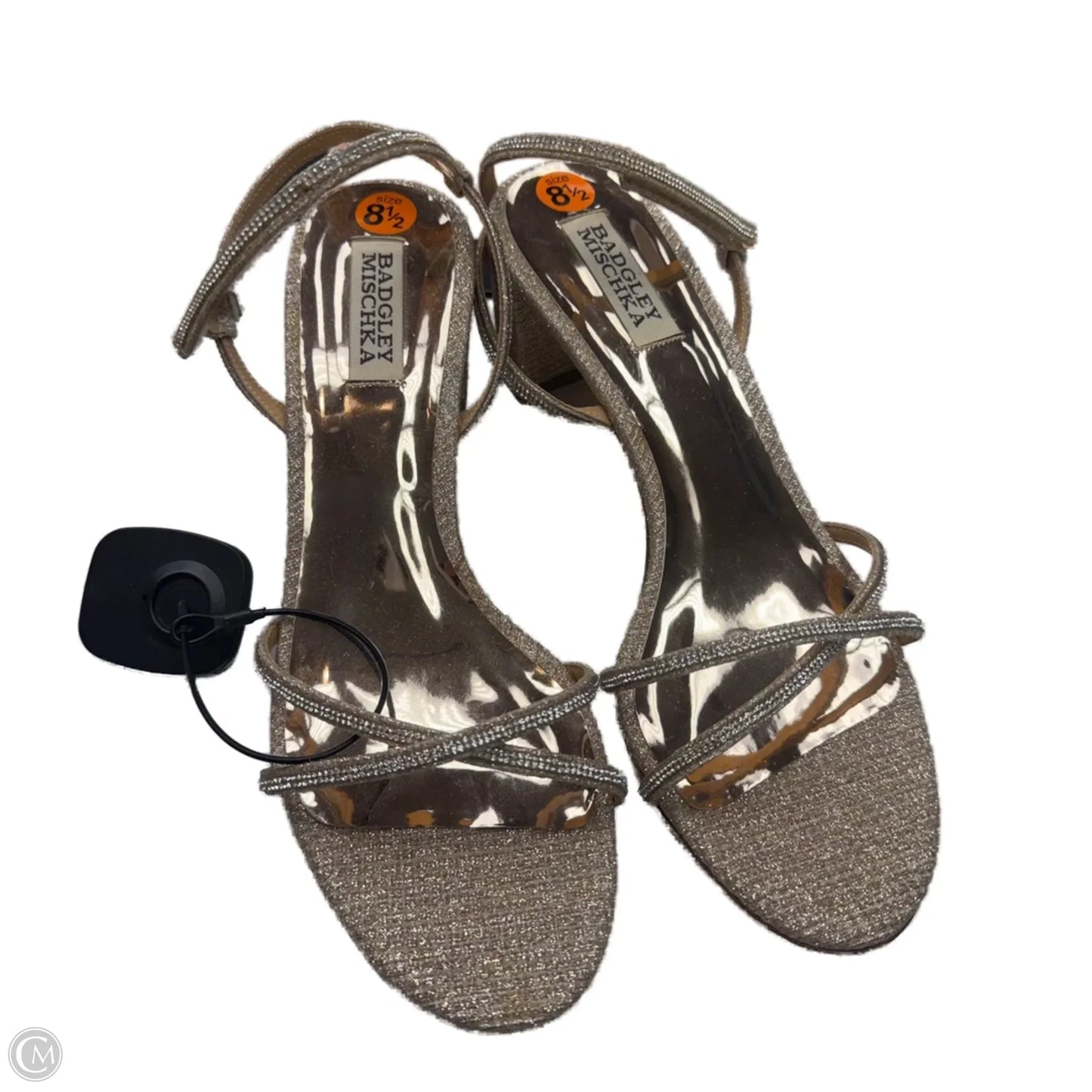 Shoes Heels Block By Badgley Mischka In Rose Gold, Size: 8.5