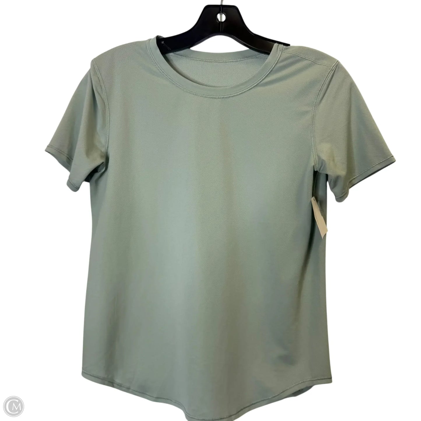 Athletic Top Short Sleeve By Lululemon In Green, Size: S