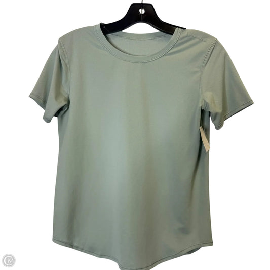 Athletic Top Short Sleeve By Lululemon In Green, Size: S