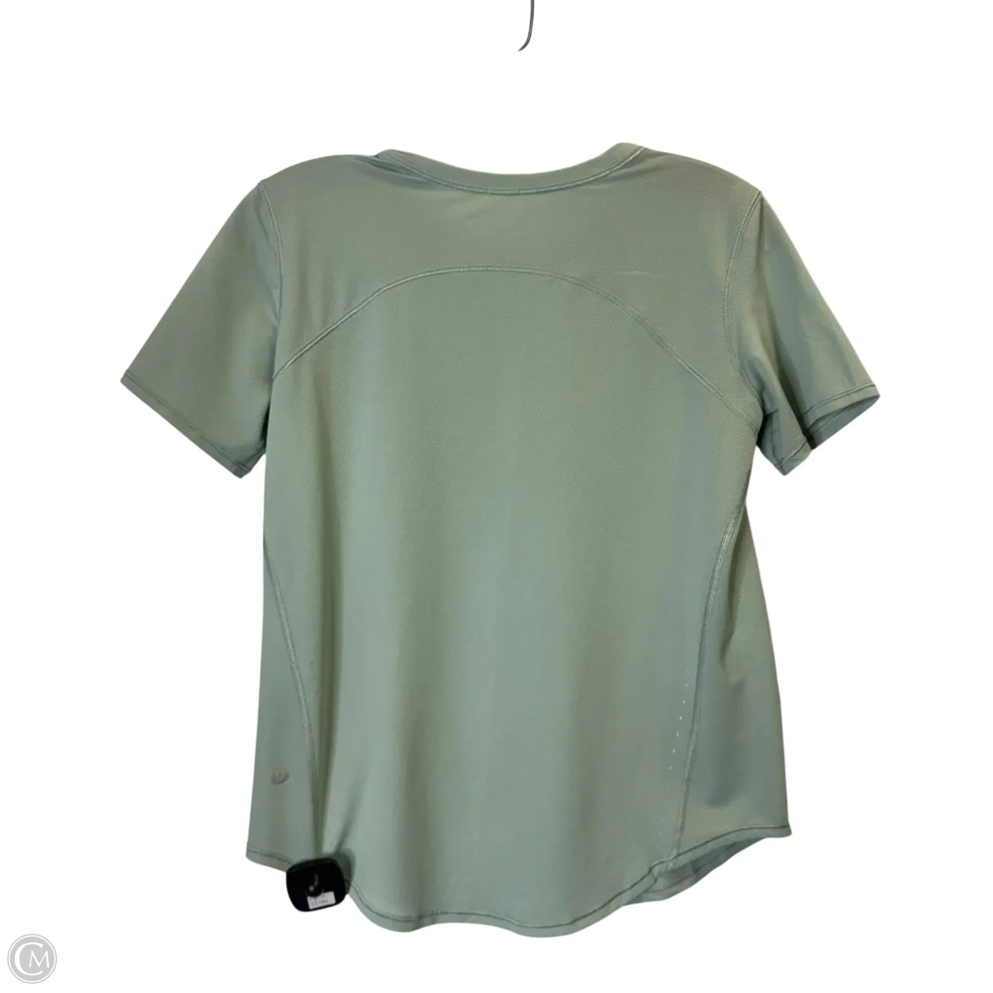 Athletic Top Short Sleeve By Lululemon In Green, Size: S