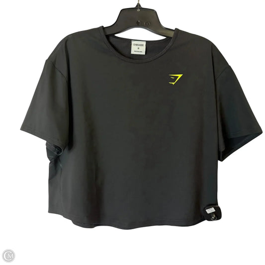 Athletic Top Short Sleeve By Gym Shark In Black, Size: M