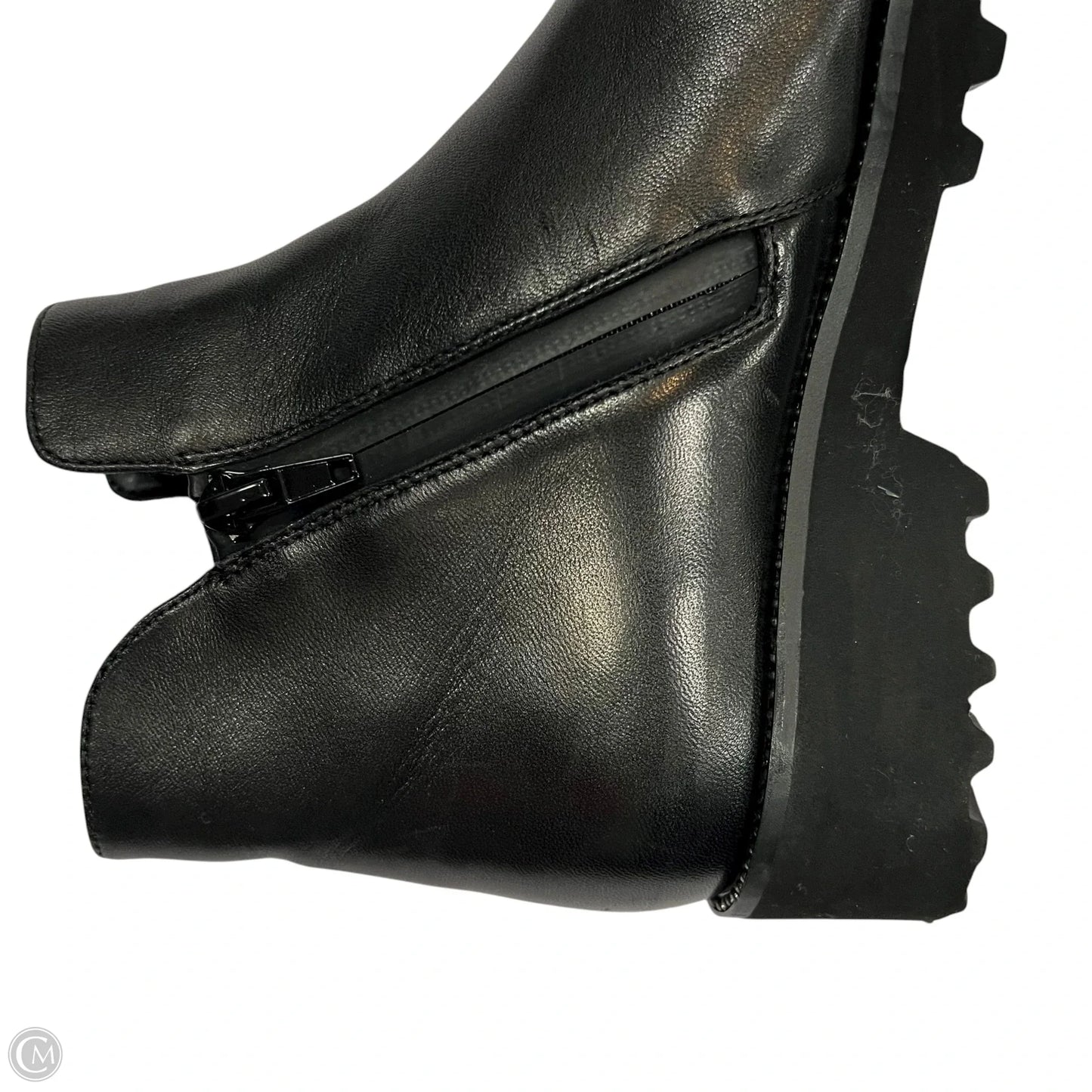 Boots Ankle Flats By Vaneli In Black, Size: 7