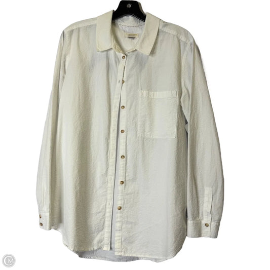 Top Long Sleeve By Pilcro In White, Size: L