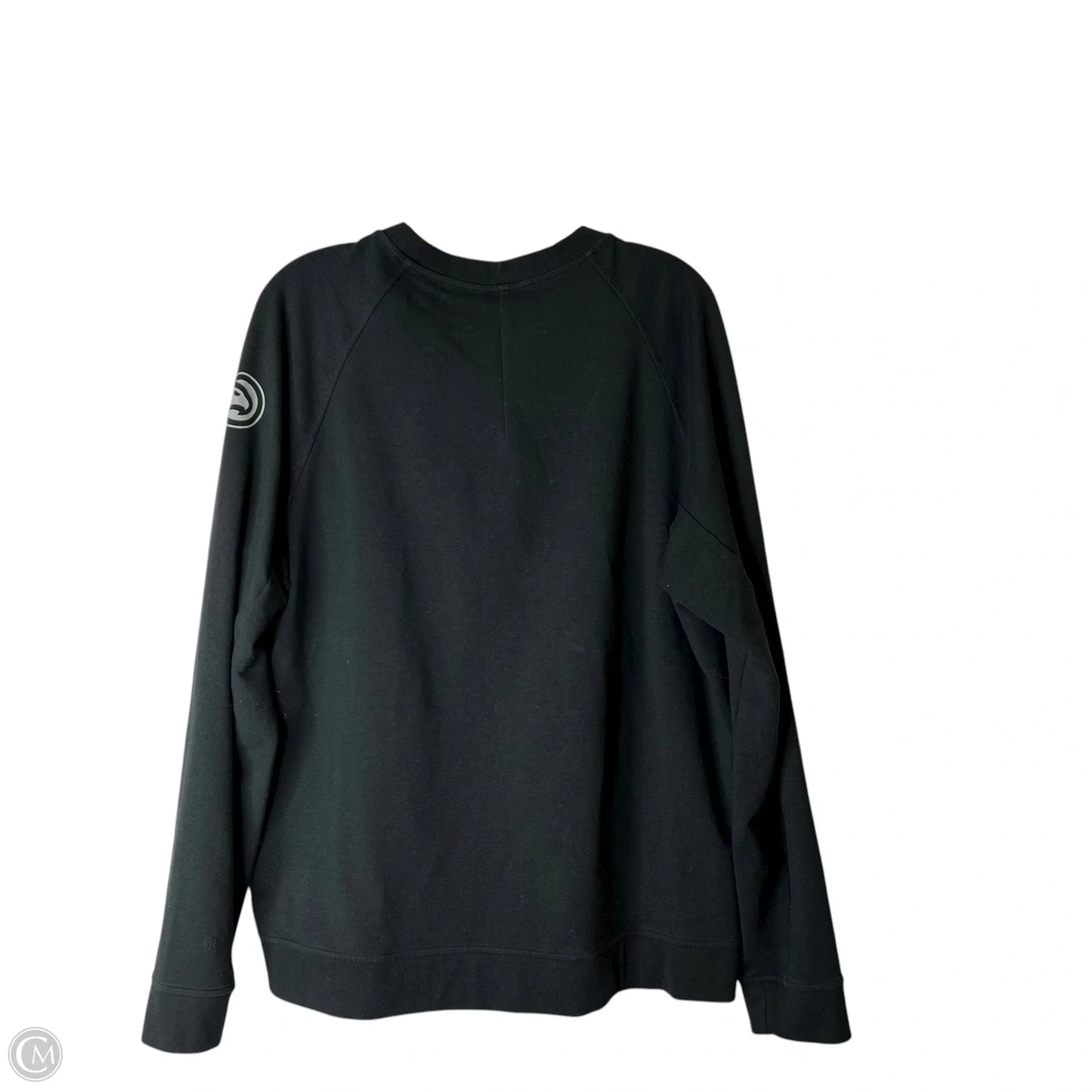 Athletic Sweatshirt Crewneck By Lululemon In Black, Size: L