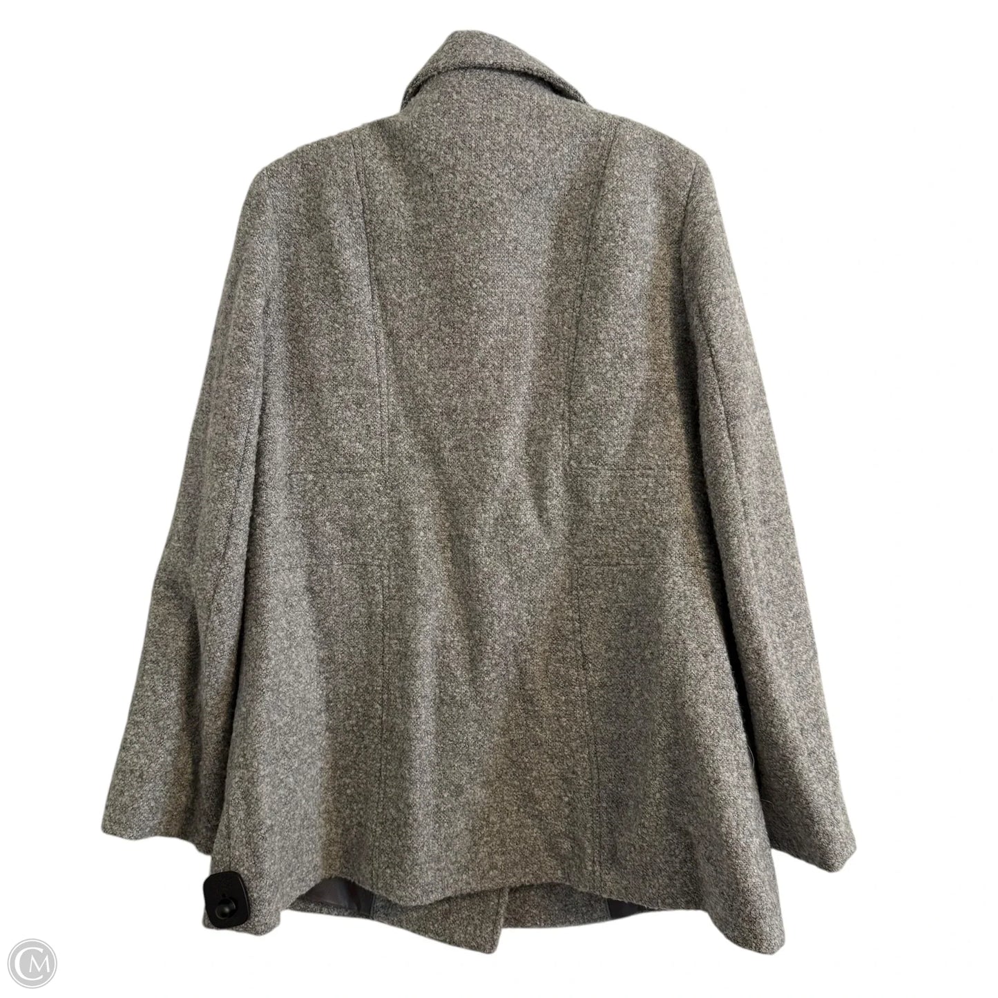 Coat Peacoat By Calvin Klein In Grey, Size: 12