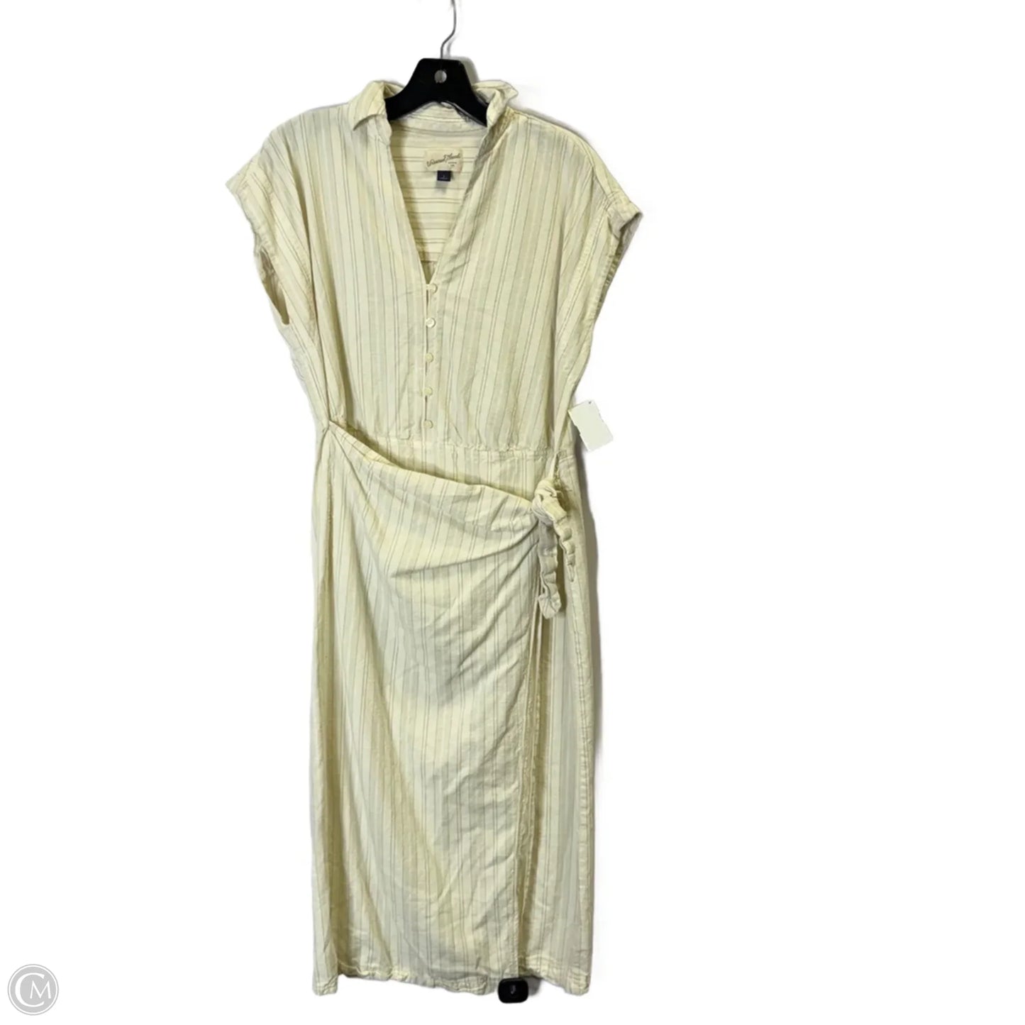 Dress Casual Midi By Universal Thread In Cream, Size: S