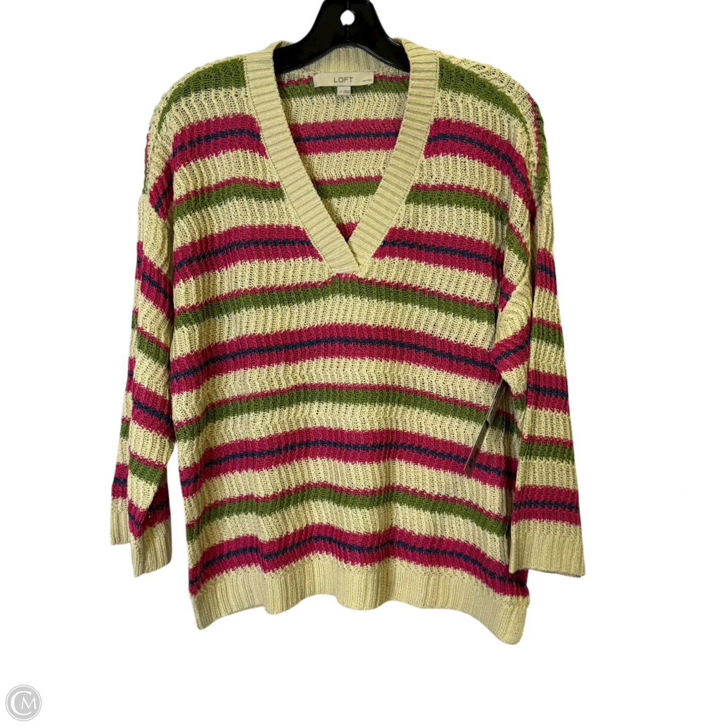 Sweater By Loft In Multi-colored, Size: Lp