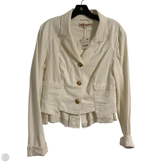 Jacket Shirt By Free People In Cream, Size: M