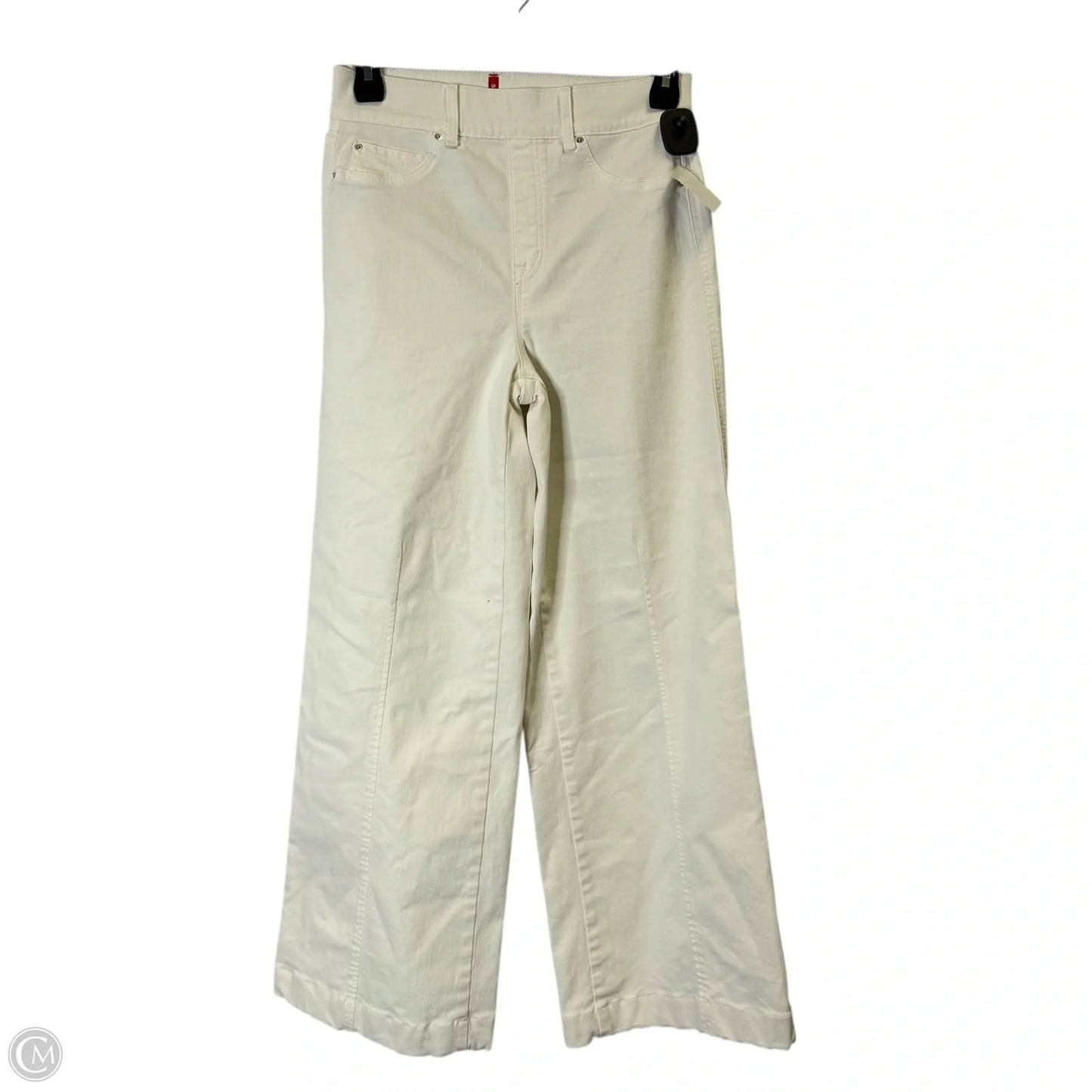 Jeans Flared By Spanx In White, Size: M