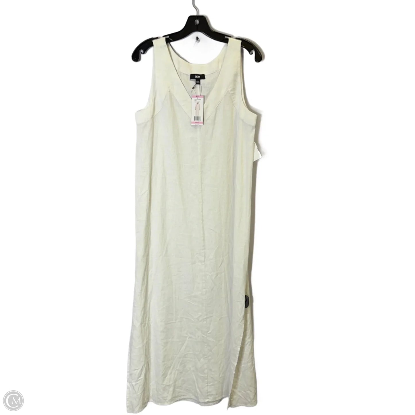 Dress Casual Maxi By Dkny In Ivory, Size: S