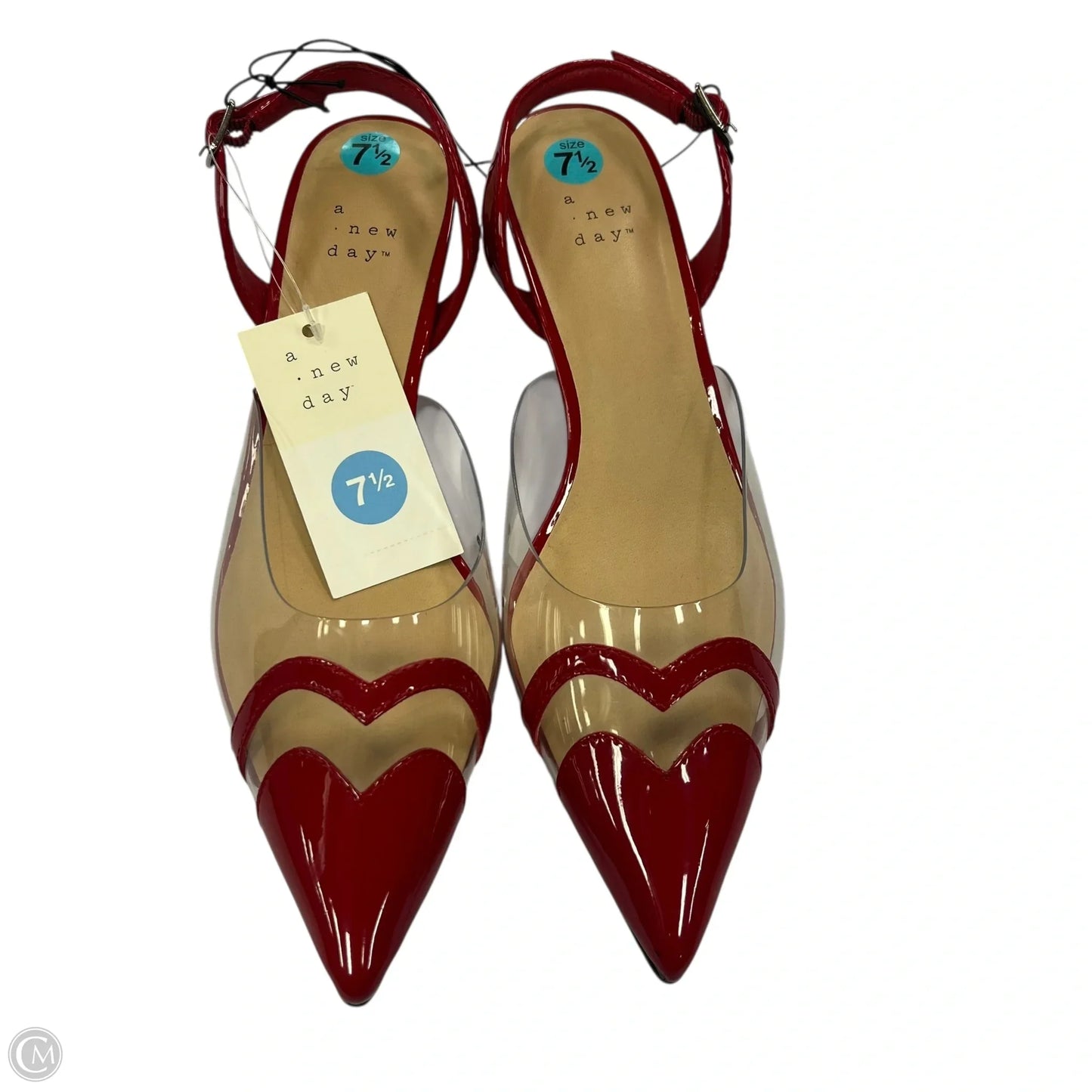 Shoes Heels Kitten By A New Day In Red, Size: 7.5