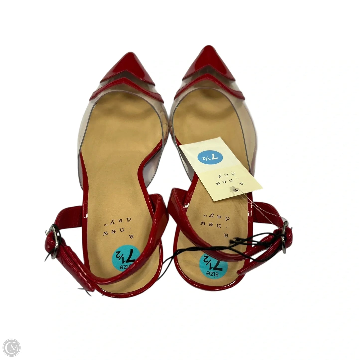 Shoes Heels Kitten By A New Day In Red, Size: 7.5