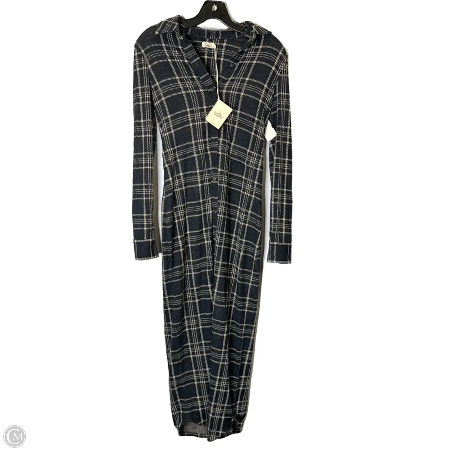 Dress Casual Midi By Faherty In Navy, Size: Xxs