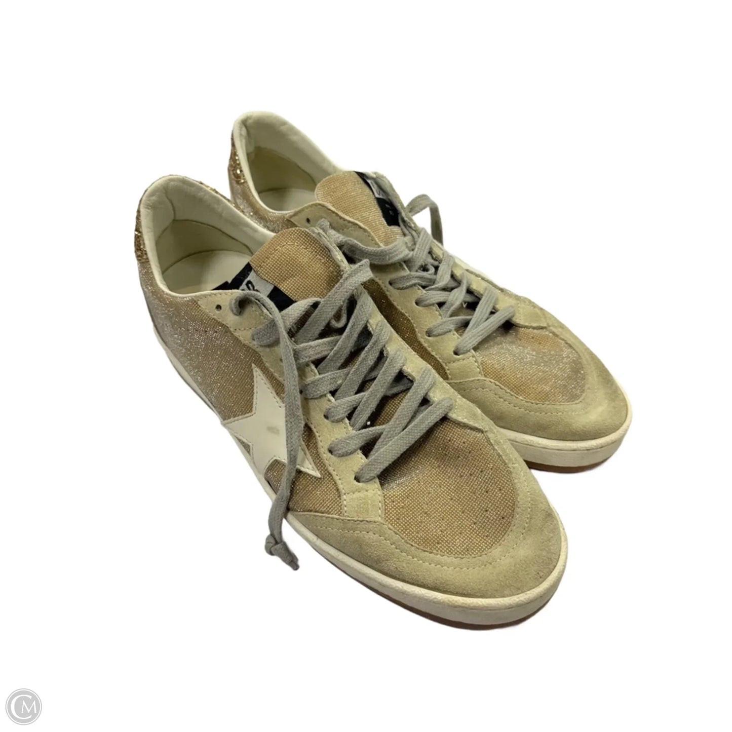 Shoes Luxury Designer By Golden Goose In Cream, Size: 10