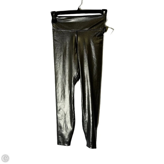 Athletic Leggings By Nike Apparel In Silver, Size: S
