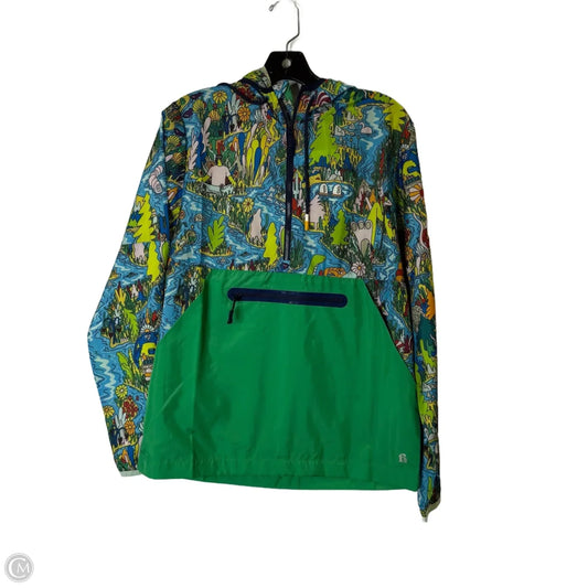 Jacket Windbreaker By Clothes Mentor In Multi-colored, Size: Xs