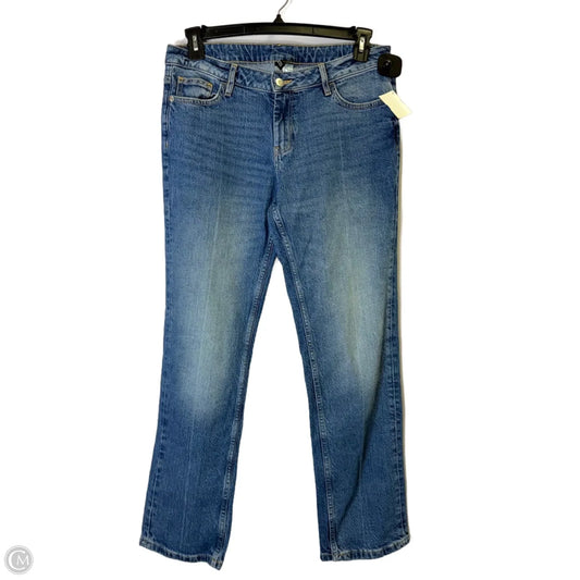 Jeans Straight By Divided In Blue Denim, Size: 10
