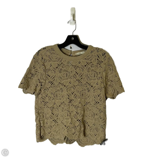 Top Short Sleeve By Abercrombie And Fitch In Brown, Size: S