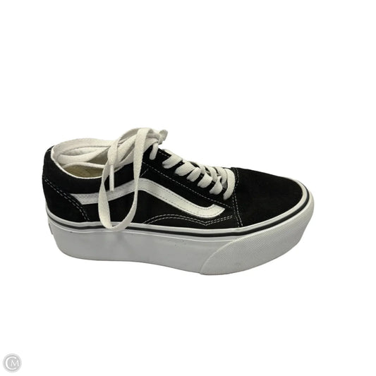 Shoes Sneakers Platform By Vans In Black, Size: 5