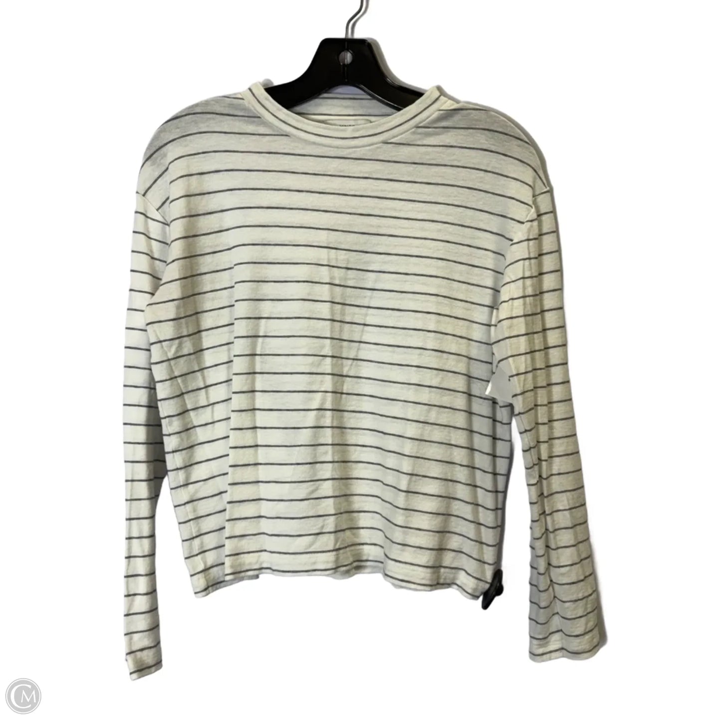 Top Long Sleeve Basic By Vince In Striped Pattern, Size: S