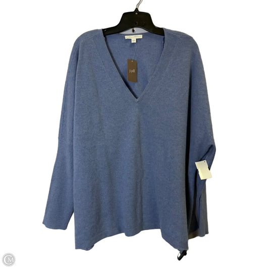Sweater Cashmere By Pure Jill In Blue, Size: 2x