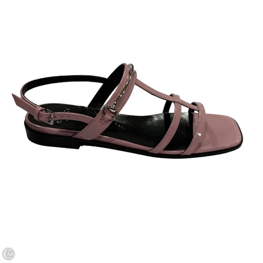 Sandals Luxury Designer By Gucci In Pink, Size: 7.5