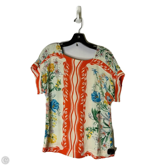 Top Short Sleeve By Maeve In Multi-colored, Size: Xs